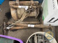 3 old style foot pumps