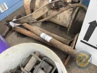 3 old style foot pumps - 2