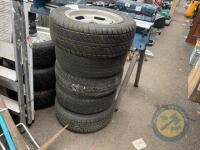 5x wolf race alloy wheels 13 inch - 2