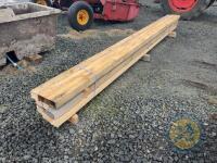 9x 12ft x 4" x 3" timber - 4