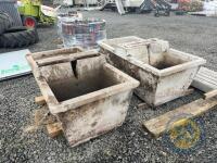 2 concrete drinkers 75gal - 2