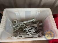 Box lot of spanners