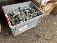Grey box galvanised conduct fittings