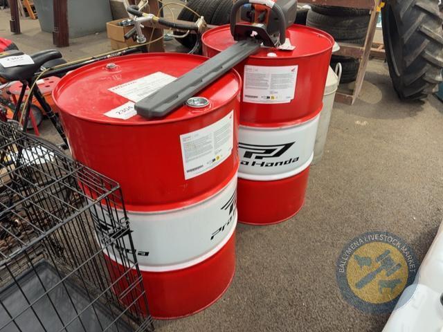 2x 40 gallon oil drums