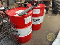 2x 40 gallon oil drums
