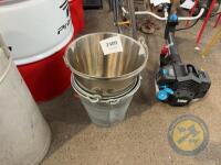 2x galvanised & 1 stainless steel