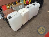 4x 20 liter jars