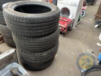 4x 225-50 R17 tyre part worn