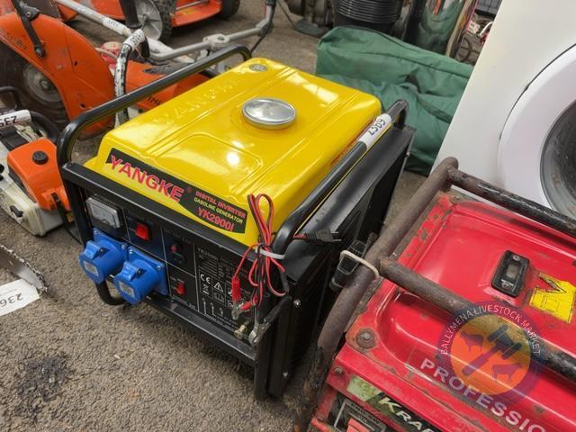 Yellow 240 volt generator