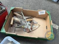box lot of trowels