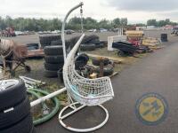 Outside swing chair