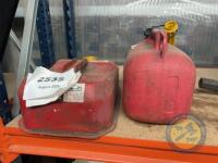 2 fuel cans