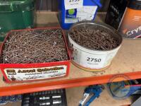 2 tins of nails - 2