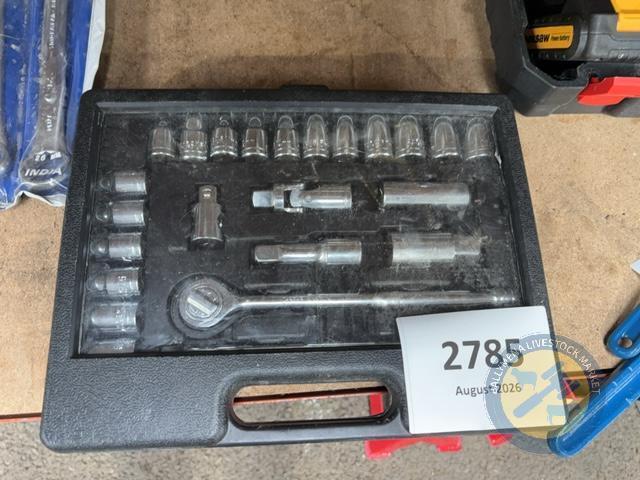 Socket set in box