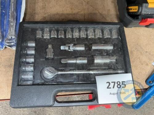 Socket set in box