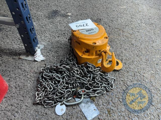 500kg pulley chain block