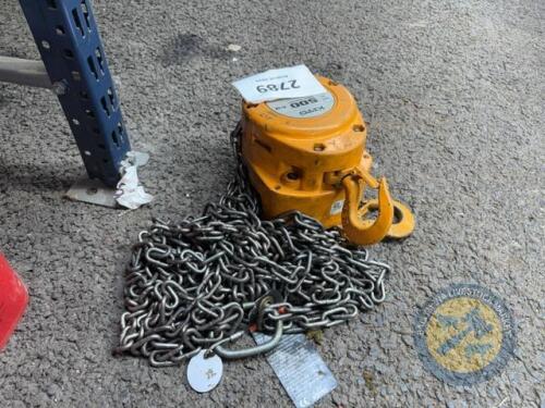 500kg pulley chain block