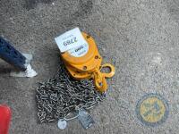 500kg pulley chain block - 2
