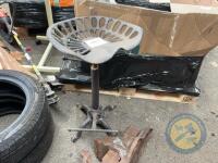 Tractor seat stool