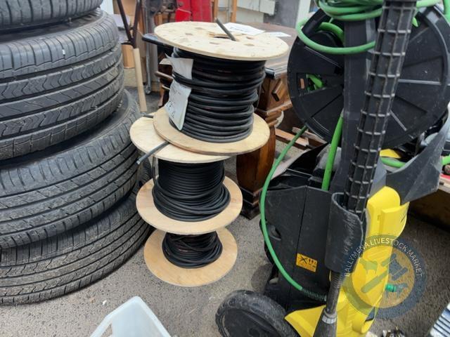3 reels of cable