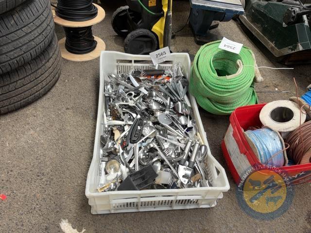 tray of cutlery
