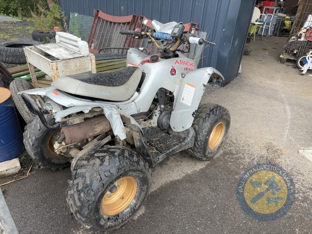 Apache 100cc quad with key - needs battery