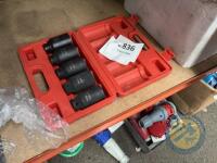 5 pic 1/2 inch socket set