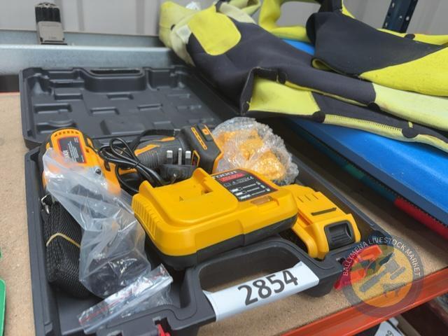 Impact gun batteries, charger