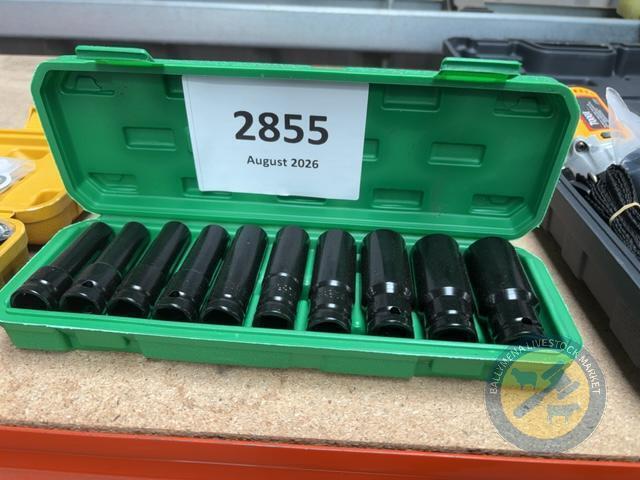 10 piece 0.5 inch impact sockets