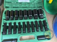20 piece 0.5 inch impact socket set - 2