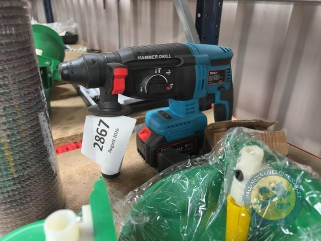 New hammer drill batteries & charger
