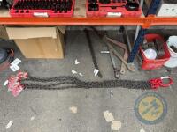 Approx 7ft 4 legged lifting chain
