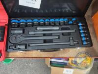 24 piece impact socket set with ratchet - 2