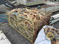cage full of sticks
