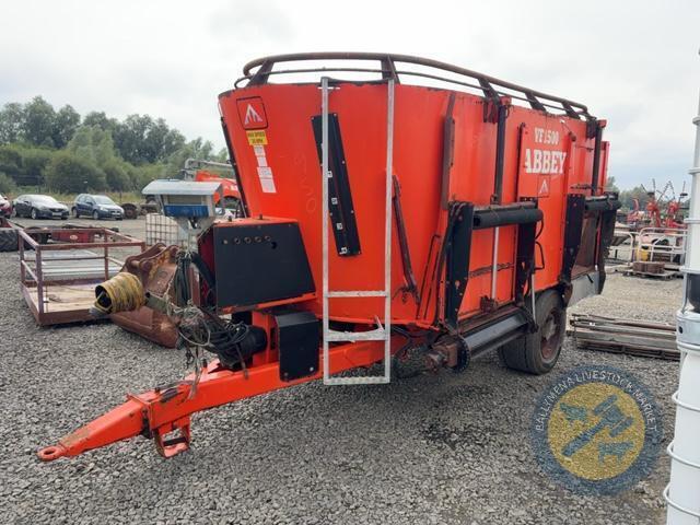 Abbey BF500 twin auger diet feeder - weigh cells, screen & gearboxes all working