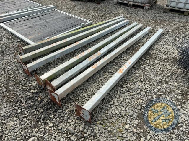 7 galvanised posts