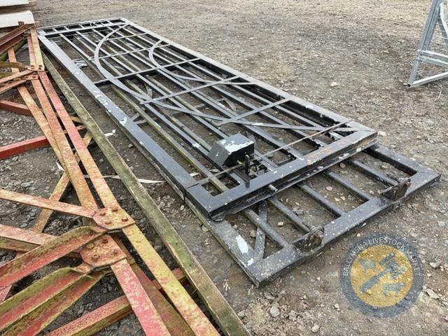 2x black gates 16 & 20ft