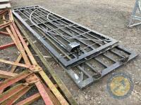 2x black gates 16 & 20ft