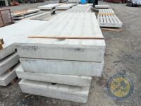4x 9' single cubicle bases - 3
