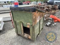 Wooden hen nesting box
