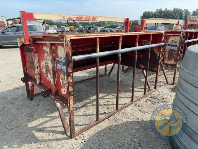 Portequip calf creep feeder with fixed bar