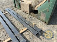 Set of 8ft forklift extension toes