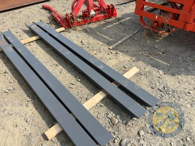 Set of 8ft forklift extension toes