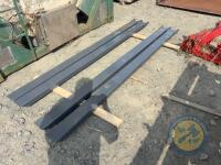 Set of 8ft forklift extension toes - 2