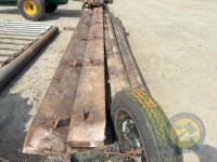 Bundle of 24x 5x3 timber & 2x heavy wooden trusses - 4