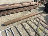 7inch diameter heavy steel pipe 3.1m long - 2