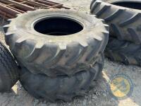 2x 420/85/R38 & 2x 380/85/R24 Firestone tyres - 4