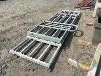 4x extending cattle gates & 1x pedestrian gate