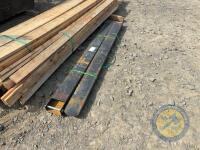 Set of 6ft extension toes for forklift - 3