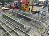 3x galvanised hayracks
